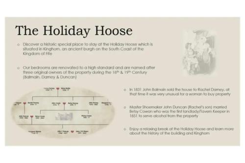 a screenshot of the holiday house website at The Holiday Hoose in Kinghorn