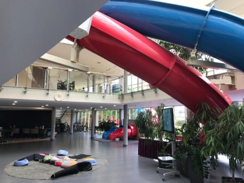 a group of slides in a building at Lake and Spa Apartman in Velence