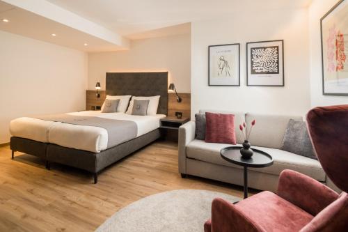 Postel nebo postele na pokoji v ubytování Landhotel Sonne