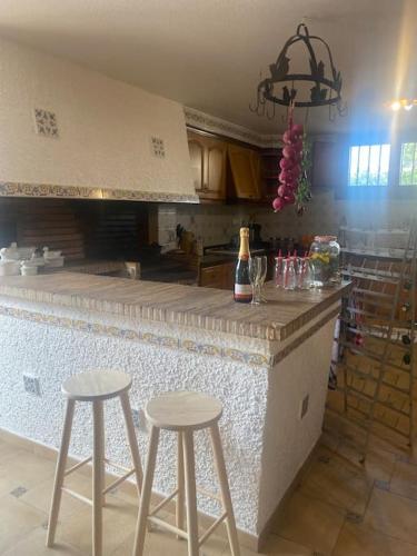 Dapur atau dapur kecil di Casa Ellenita