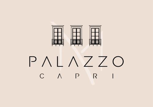 a rendering of the palazzo hotel logo at Palazzo M Capri in Capri