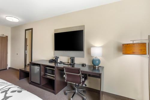 Μια τηλεόραση ή/και κέντρο ψυχαγωγίας στο Sleep Inn North - Central York