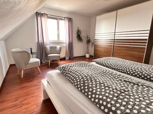 Postel nebo postele na pokoji v ubytování Ferienwohnung Harzdomizil