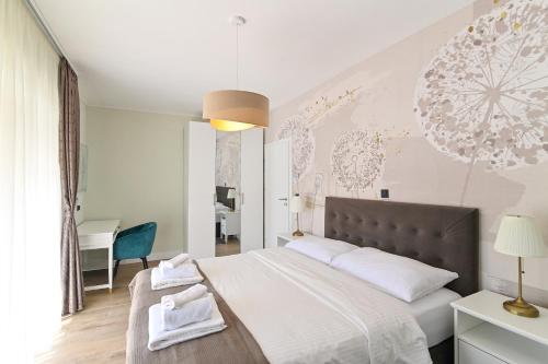 Ένα ή περισσότερα κρεβάτια σε δωμάτιο στο Villa Suzana grijani bazen i biljar na otvorenom