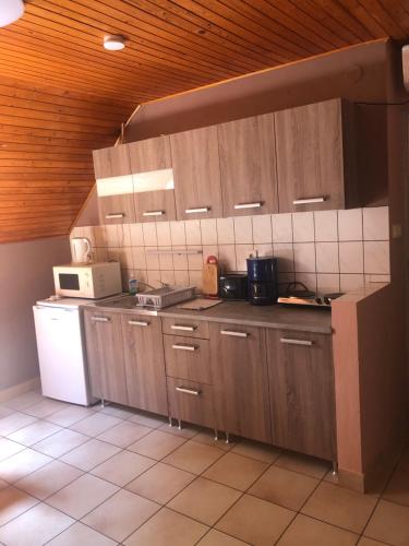Kuchyň nebo kuchyňský kout v ubytování Bonita Apartman