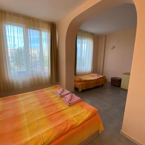 Postel nebo postele na pokoji v ubytování Hostel Shabla