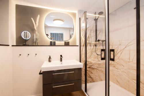 Ένα μπάνιο στο Ferienhaus Seeschwalbe 12 2