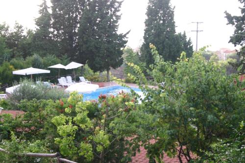 Výhled na bazén z ubytování Agriturismo Ruralia nebo okolí