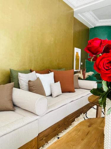 Istumisnurk majutusasutuses Riad Deha & Spa