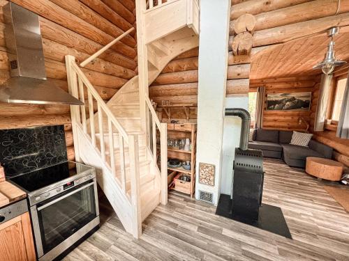 Kuchyňa alebo kuchynka v ubytovaní Lengalm Hütten I & II mit Sauna