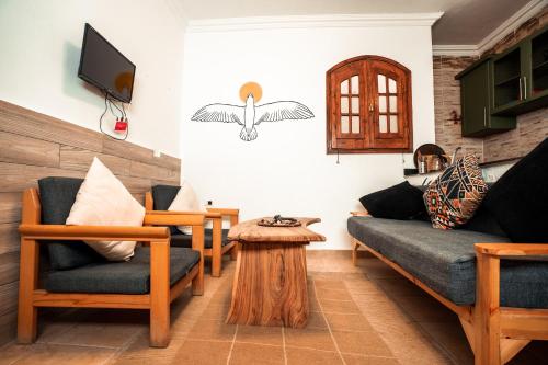 Uma área de estar em Rafiki Hostels - Dahab