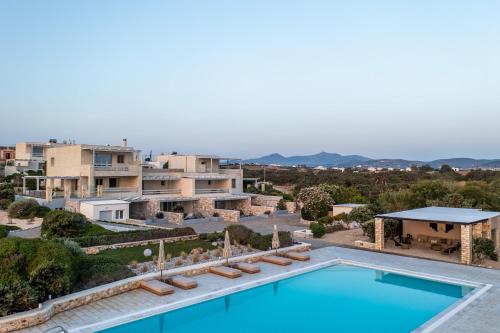 an aerial view of a villa with a swimming pool at Ambassador Luxury Villas in Santa Maria