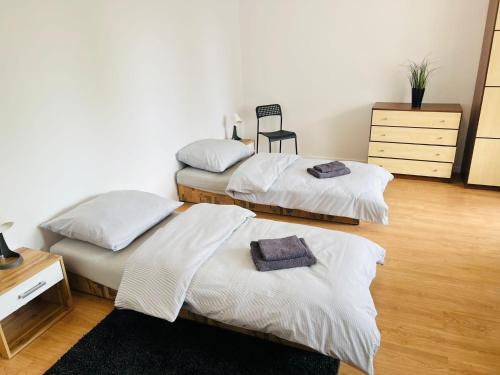 Krevet ili kreveti u jedinici u okviru objekta Apartamenty / Pokoje - Potęgowo