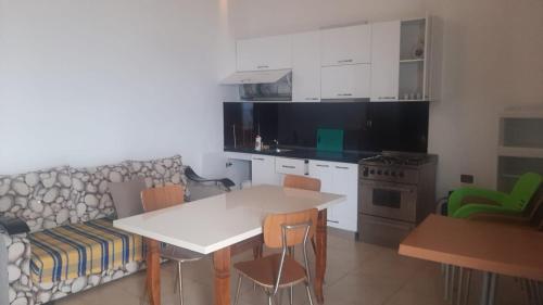A kitchen or kitchenette at Vlora apartments