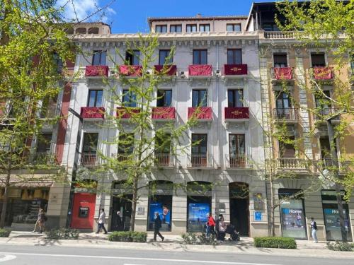 Budova, kde se aparthotel nachází