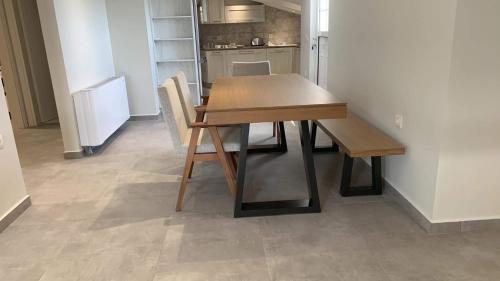 Dapur atau dapur kecil di Moulinos Loft