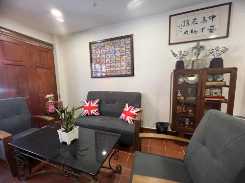 Posezení v ubytování New! 1min to JonkerStreet TangHouse's Hotel Melaka 鸡场街