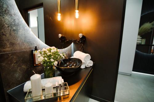 Koupelna v ubytování ApartPark Centrum Zator Bronze