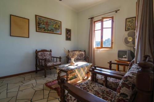Χώρος καθιστικού στο Eritha Apartments & Studios