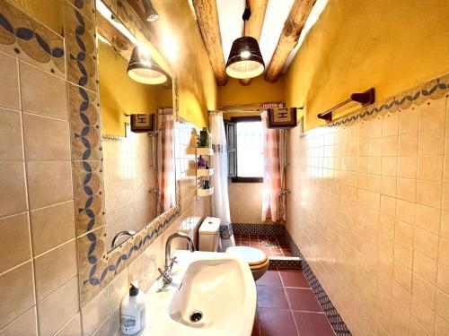 オルヒバにあるSecano de Pacoのバスルーム(洗面台、トイレ付)