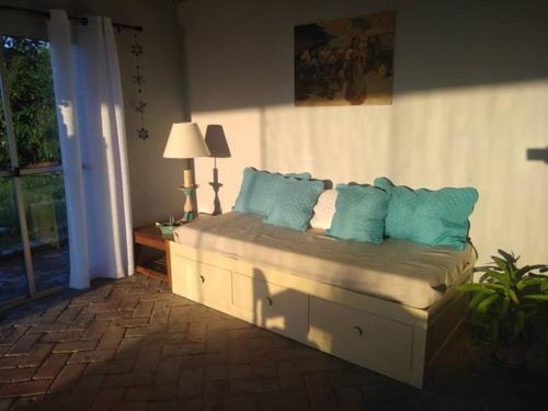 Tempat tidur dalam kamar di Retiro San Francisco 1 hasta 8 huespedes -Pais Uruguay