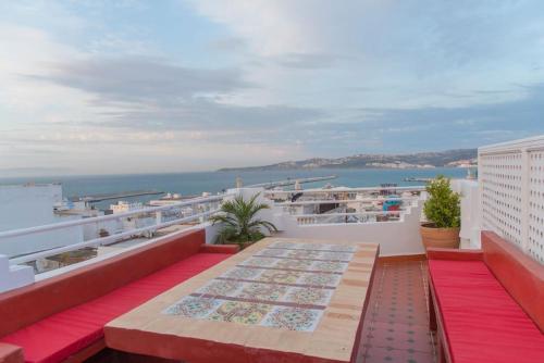 Балкон или терраса в Dar Louban House in Tangier Kasbah