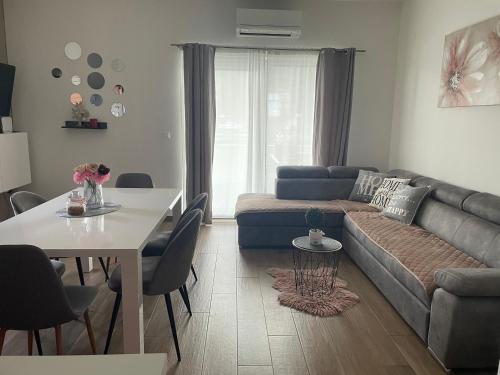 a living room with a couch and a table at Apartman OZANA in Blace