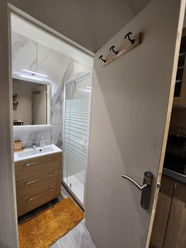 Studio climatisé avec cour privé en Rez-de-chaussée centre historique