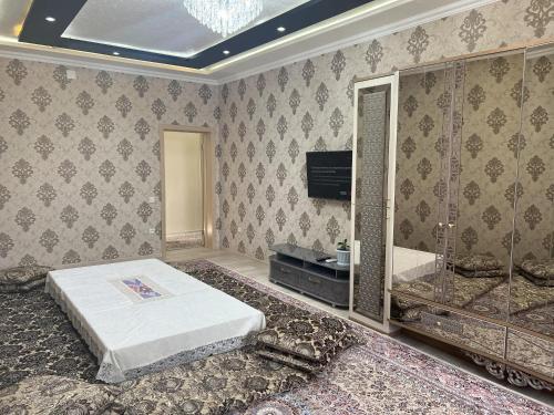 Voodi või voodid majutusasutuse LARGE MODERN APARTMENT mix style toas