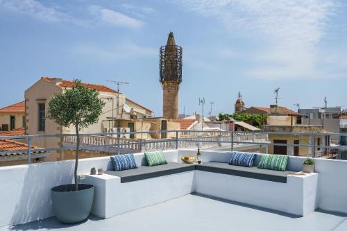 Balkón alebo terasa v ubytovaní SAGE lovely loft in the heart of Rethymno