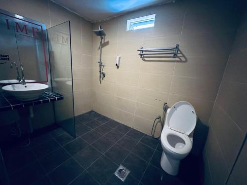 Koupelna v ubytování Kuu Inn Motel