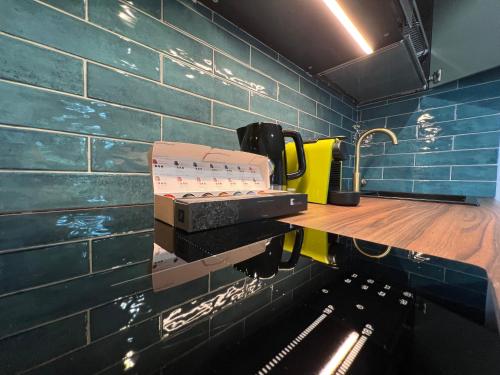 Dapur atau dapur kecil di Comfort Apartments Palanga