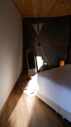 Ένα ή περισσότερα κρεβάτια σε δωμάτιο στο Bogina Dome & Suite - Çamlıhemşin