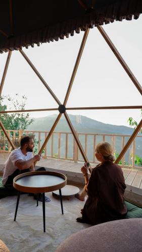 Μπαλκόνι ή βεράντα στο Bogina Dome & Suite - Çamlıhemşin