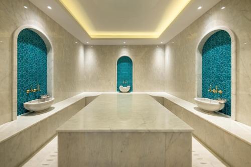 Ένα μπάνιο στο Relaxing apartaments near the sea