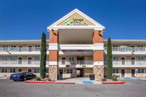 a hotel with a parking lot in front of it at Extended Stay America Suites - El Paso - Airport in El Paso