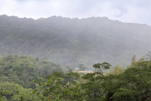 a house in the middle of a mountain at The Victory Villa in Parrot Hall