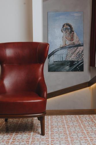 Χώρος καθιστικού στο The Blue Fox Hotel