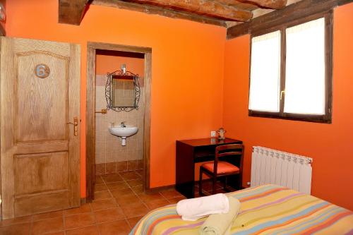 Кровать или кровати в номере LA CABAÑA DE SARA