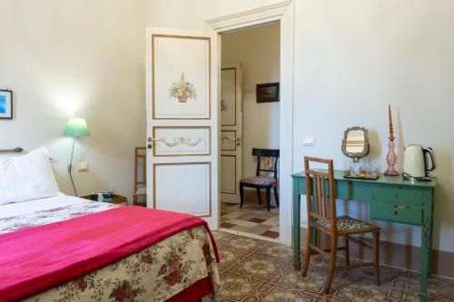 Letto o letti in una camera di casa cattauro camere vista cielo