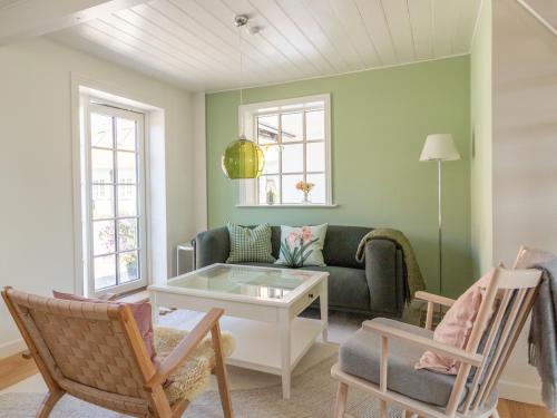 Area soggiorno di Sjælegård Countryside Lodge