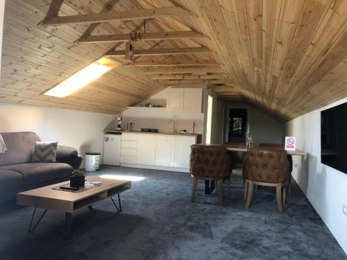 Posezení v ubytování Aqualux apartments