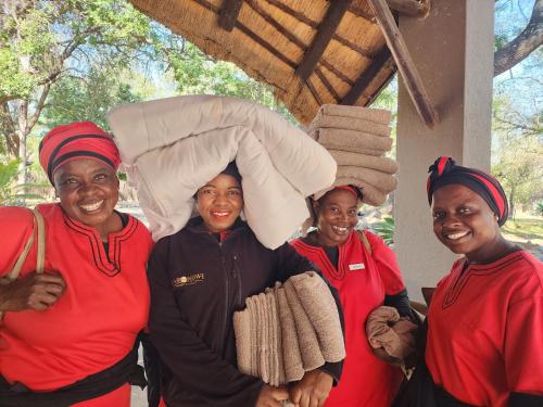Gäste, die in der Unterkunft Karongwe- Shiduli Safari Lodge übernachten