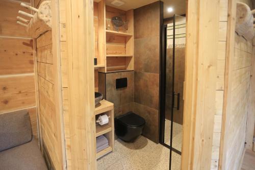 ジュディアルにあるDrevenica Lukiのバスルーム(シャワー、トイレ付)が備わります。