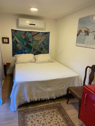 Katil atau katil-katil dalam bilik di Glamping Pousada Lagoa Seca
