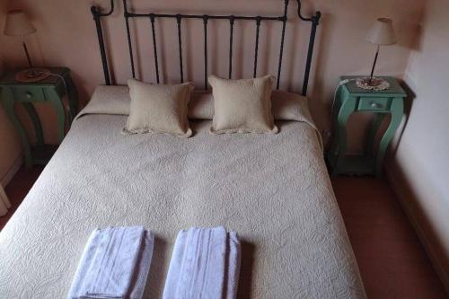 - une chambre avec un lit et 2 tables de chevet dans l'établissement Roca, à San Martín de los Andes