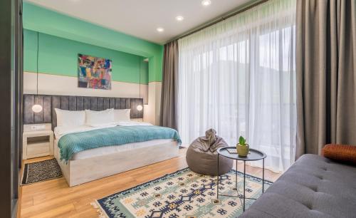 Postel nebo postele na pokoji v ubytování Devdaraki Apartments