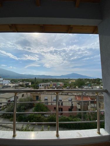 a view of a city from a balcony at Villa Yseni in Orikum
