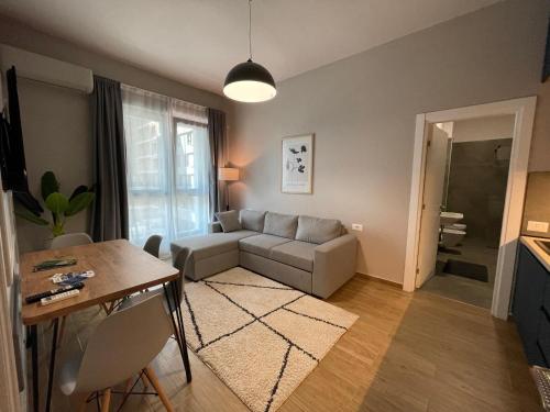 Ruang duduk di Square 21 Apartments