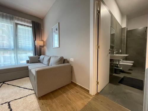 Bilik mandi di Square 21 Apartments